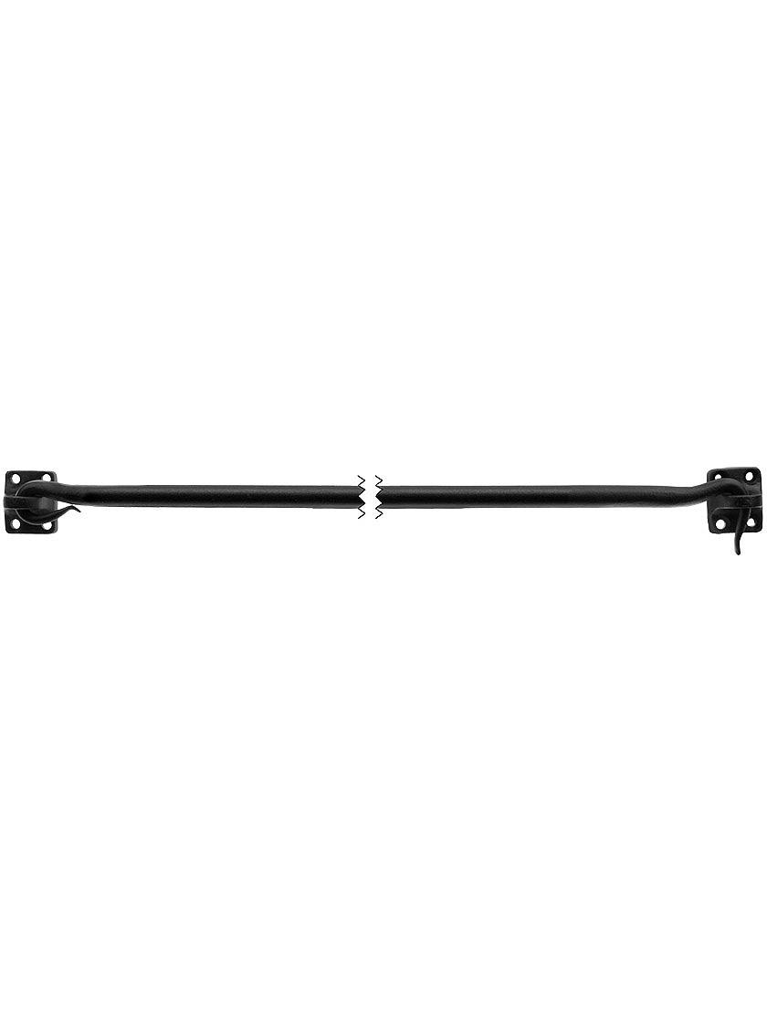 Bahama Shutter Hardware |   24 Inch Forged Iron Hook & Eye With Black Powder-Coated Finish Bahama Shutter Hardware Bahama Shutter Hardware