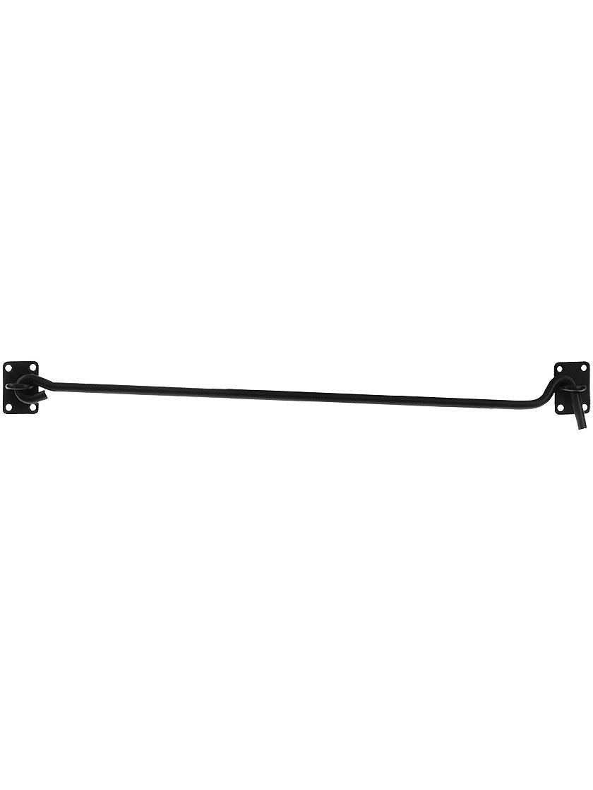 Bahama Shutter Hardware |   Stainless Steel 22″ Hook & Eye With Black Powder-Coated Finish Bahama Shutter Hardware Bahama Shutter Hardware