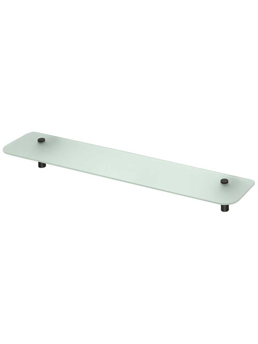 Bathroom Shelves |   Sobe 27 1/2″ Frosted-Glass Bathroom Shelf Bath Accents Bathroom Shelves