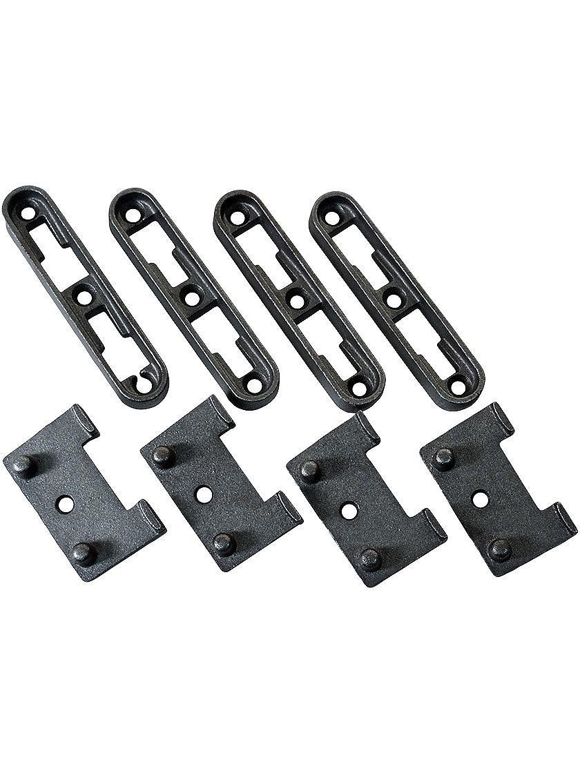 Bed Bolts |   Cast Iron Bed Rail Bracket Set Bed & Mirror Accessories Bed Bolts