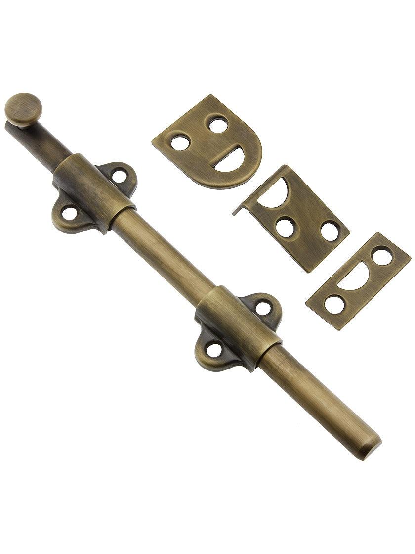 Casement Bolts |   6″ Light Duty Surface Bolt In Antique-By-Hand Finish Casement Bolts Casement Bolts