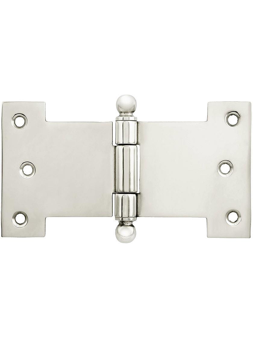 Casement Hinges |   Solid-Brass Parliament Hinge with Ball Tips – 2 1/2-Inch by 4 1/2-Inch Casement Hardware Casement Hinges