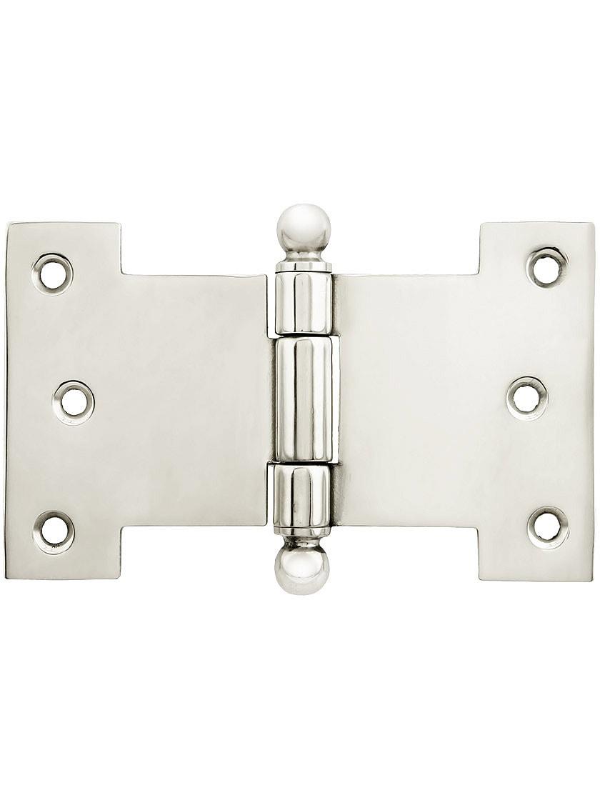 Casement Hinges |   Solid-Brass Parliament Hinge with Ball Tips – 2 1/2-Inch by 4-Inch Casement Hardware Casement Hinges