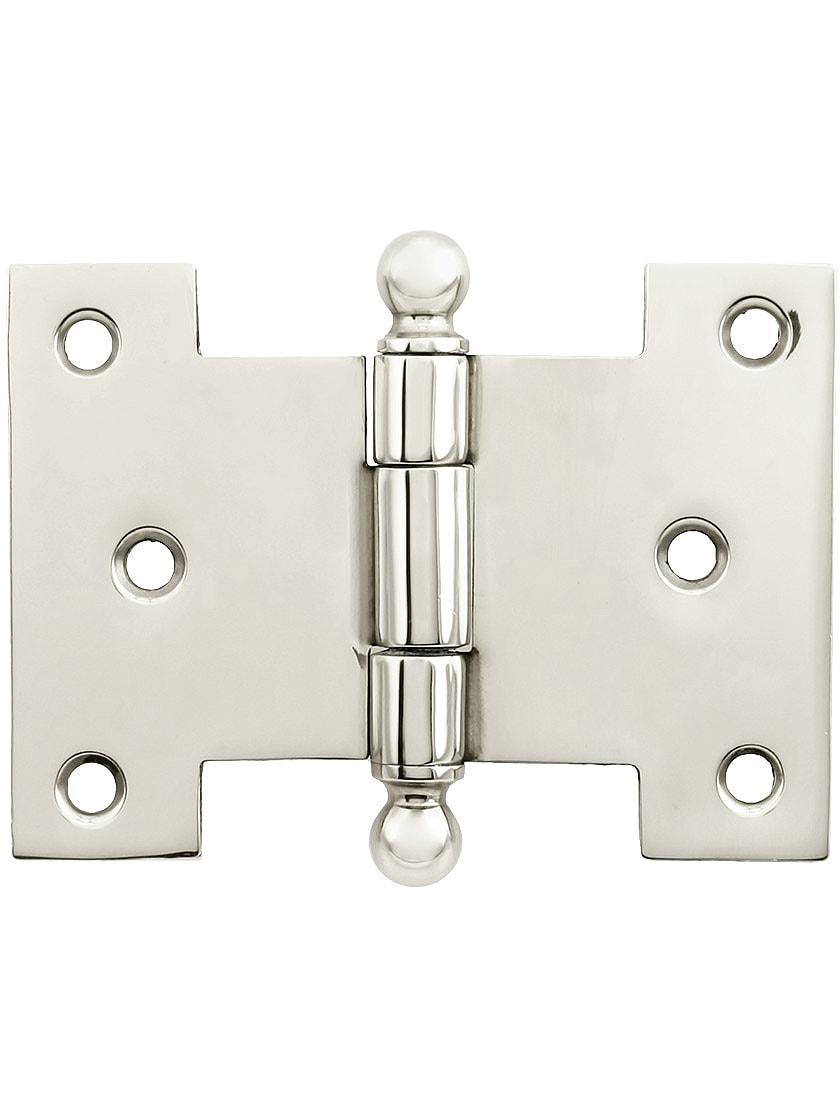 Casement Hinges |   Solid-Brass Parliament Hinge with Ball Tips – 2 1/4-Inch x 3-Inch Casement Hardware Casement Hinges