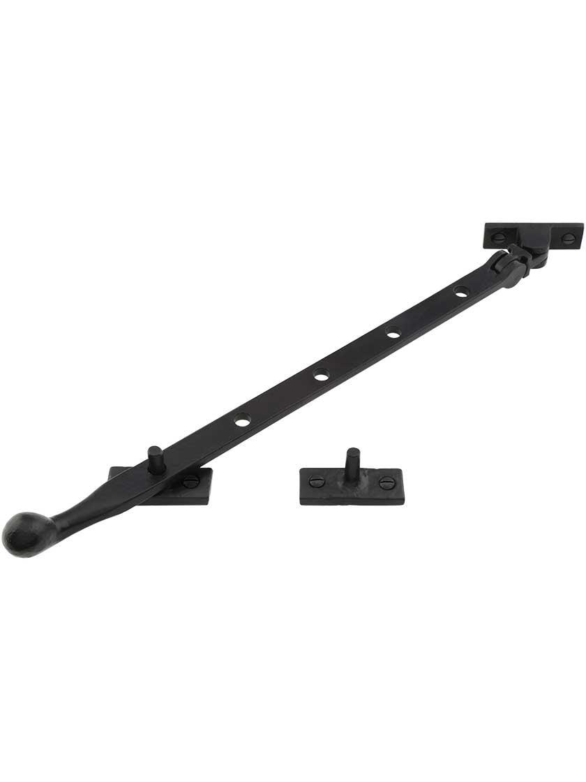 Casement Stays |   12″ Cast iron Casement Window Stay Casement Hardware Antique Iron/Matte Black