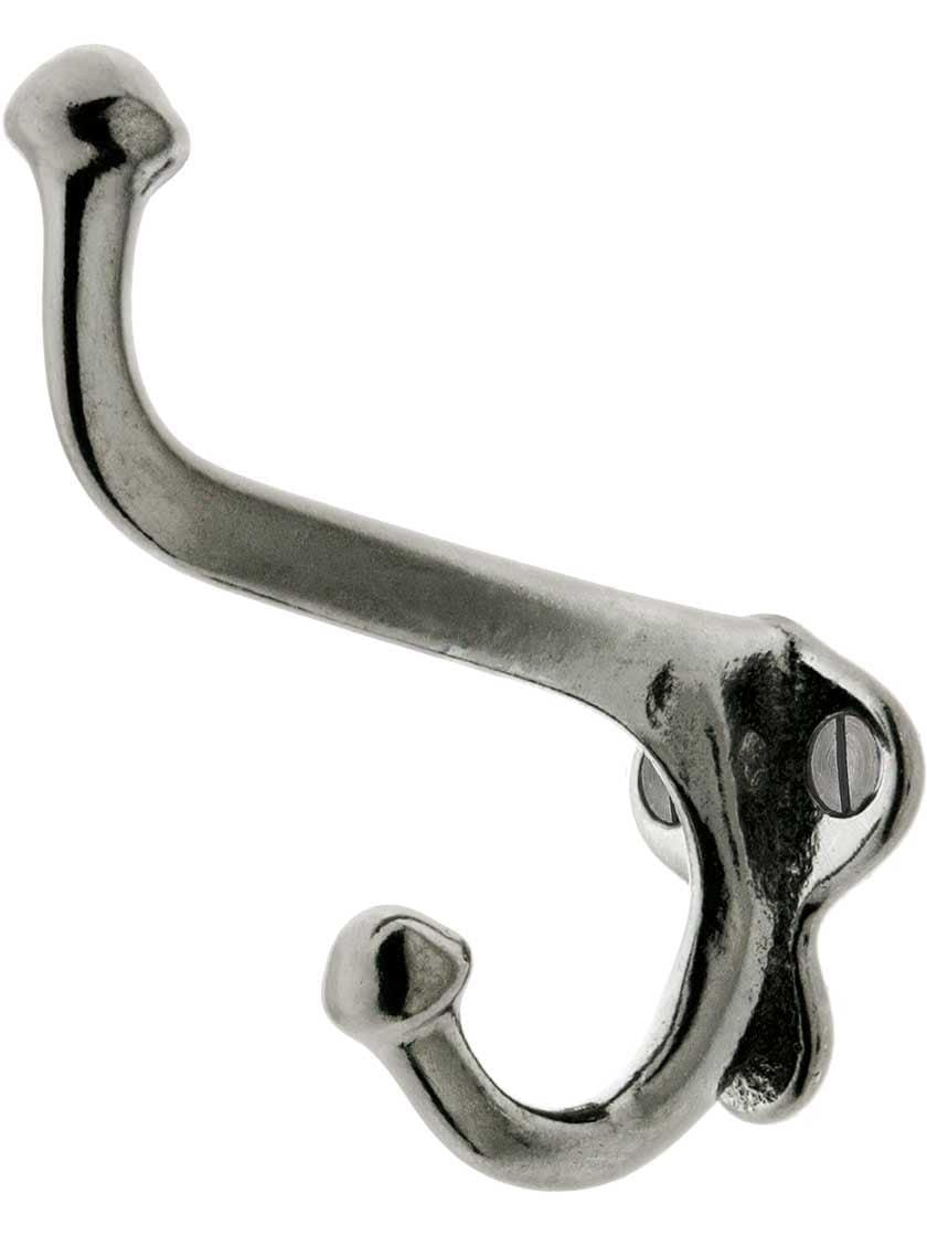 Cast Iron Hooks |   Cast-Iron Acorn Double Hook with Lacquer Finish Cast Iron Hooks Cast Iron Hooks