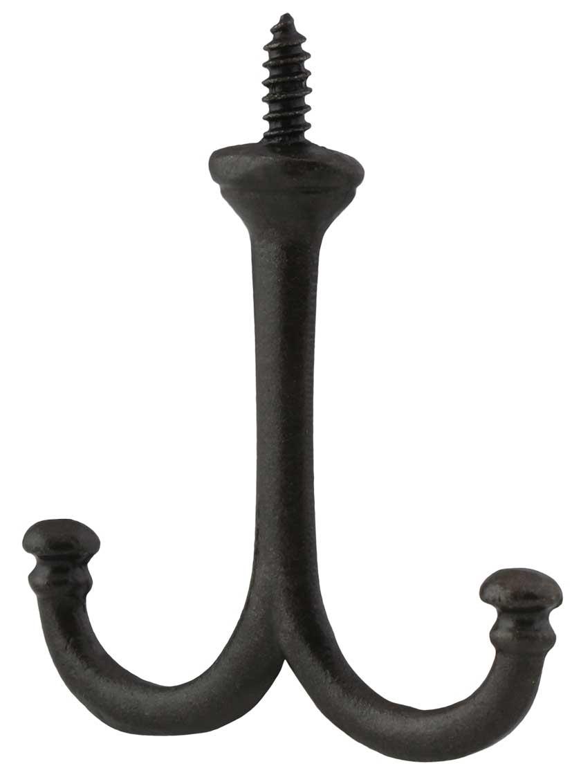 Cast Iron Hooks |   Cast-Iron Double Wardrobe Hook Cast Iron Hooks Cast Iron Hooks