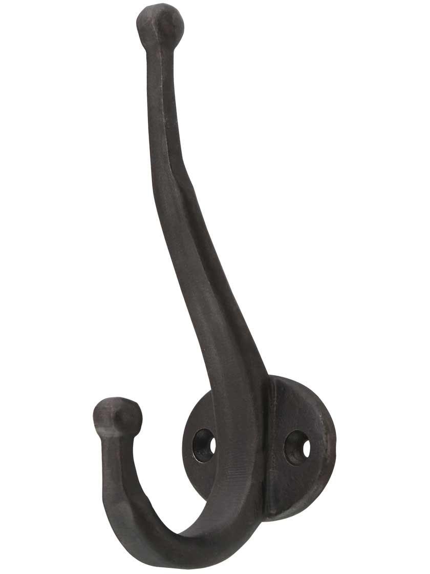 Cast Iron Hooks |   Cast Iron Vintage-Style Coat Hook Cast Iron Hooks Antique Iron/Matte Black