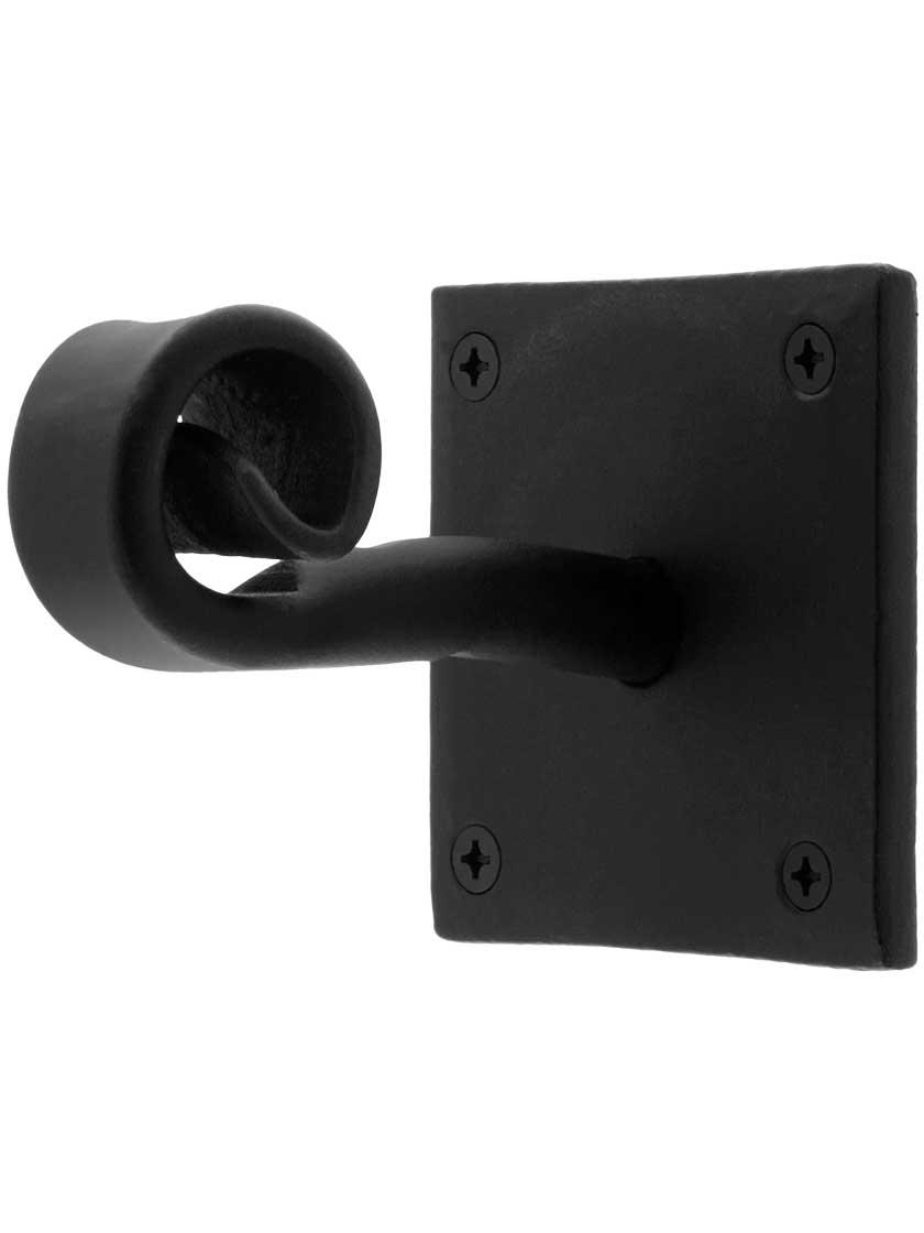 Cast Iron Hooks |   Forged-Iron Coat Hook with Square Backplate Cast Iron Hooks Cast Iron Hooks