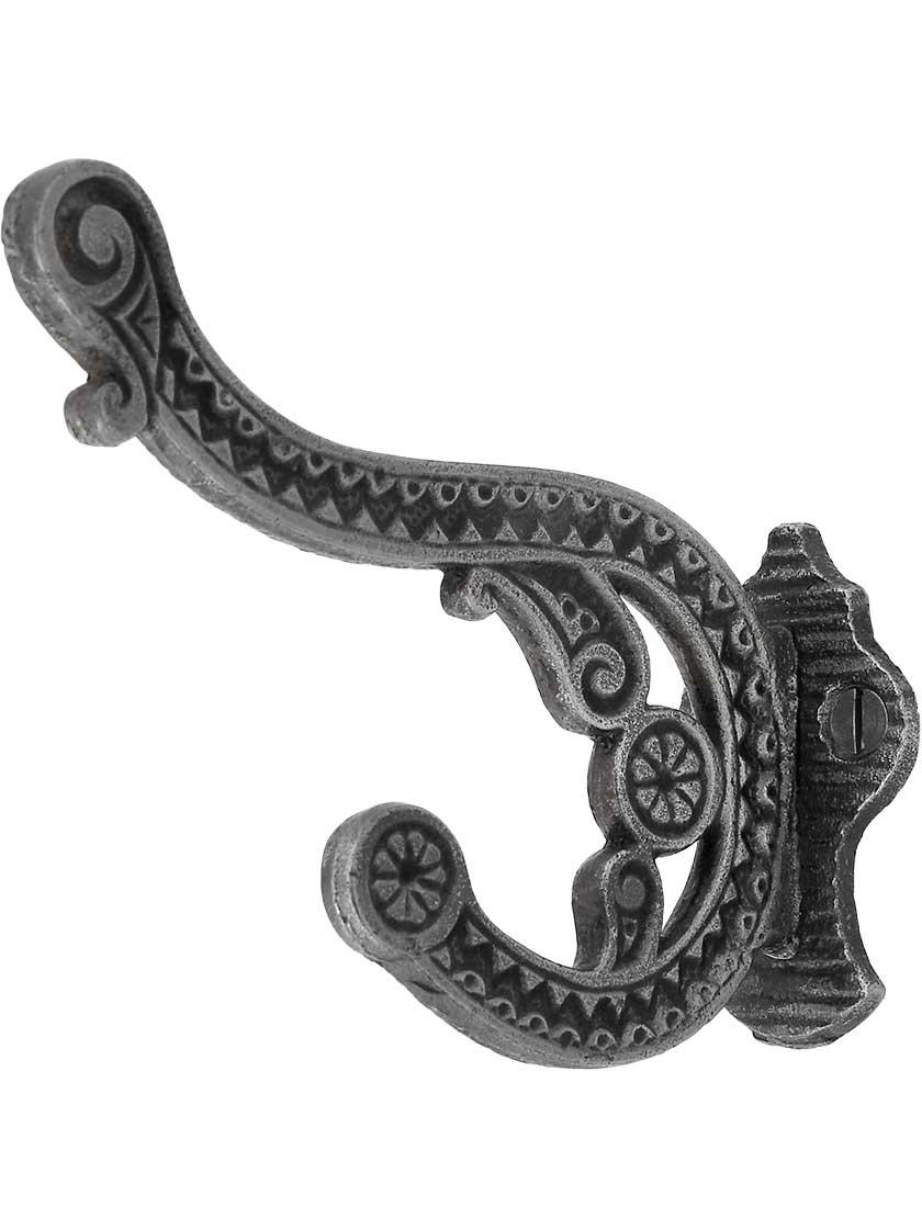 Cast Iron Hooks |   Galena Cast-Iron Double Hook Cast Iron Hooks Antique Iron