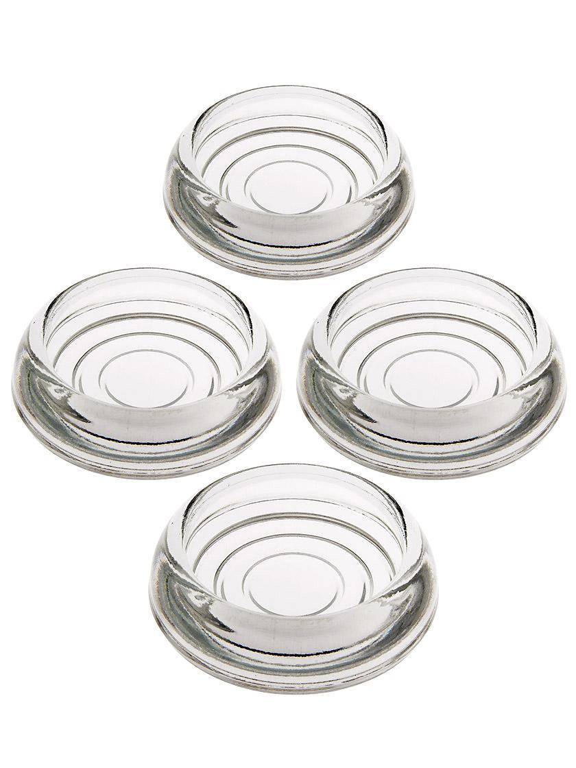 Casters |   Set of 4 Glass Furniture Caster Cups – 3″ Diameter Casters Casters