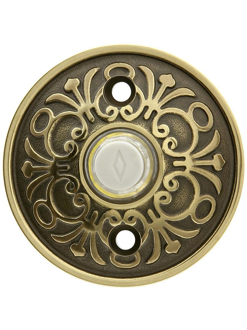 Doorbells & Knockers |   Lancaster Door Bell Button In Forged Brass Doorbells & Knockers Antique Brass/Antique Pewter/Oil-Rubbed Bronze/Polished Brass/Polished Chrome/Satin Nickel