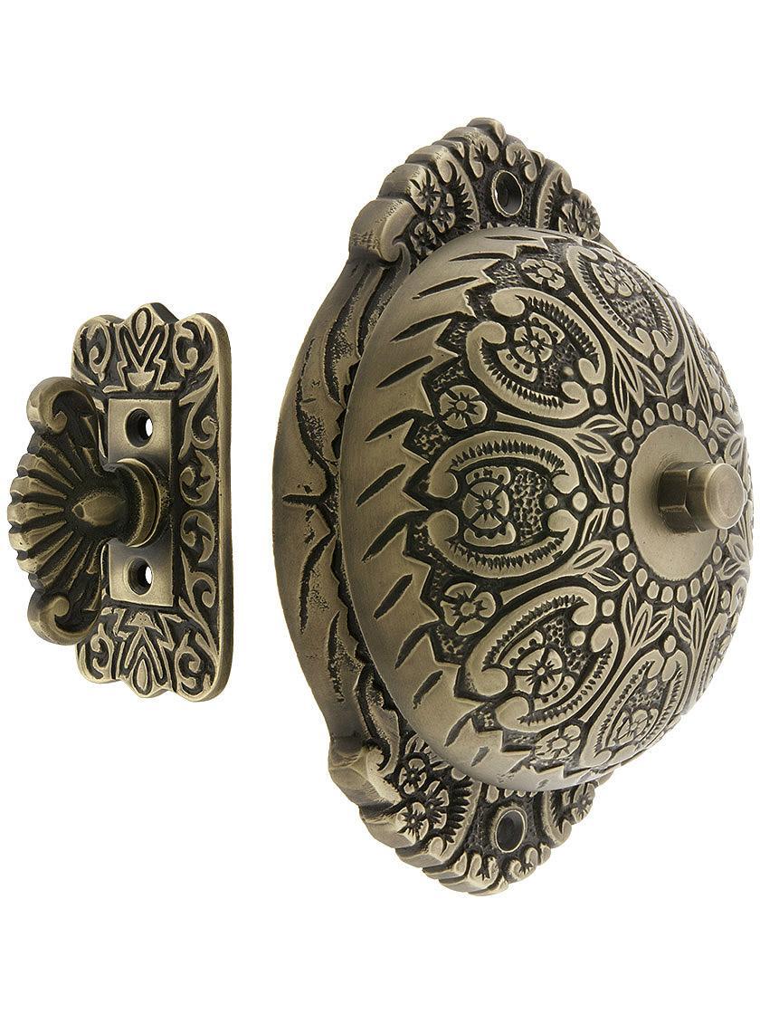 Doorbells & Knockers |   Solid Brass Twist Door Bell With Floral Pattern Doorbells & Knockers Antique Brass/Oil-Rubbed Bronze/Polished Brass