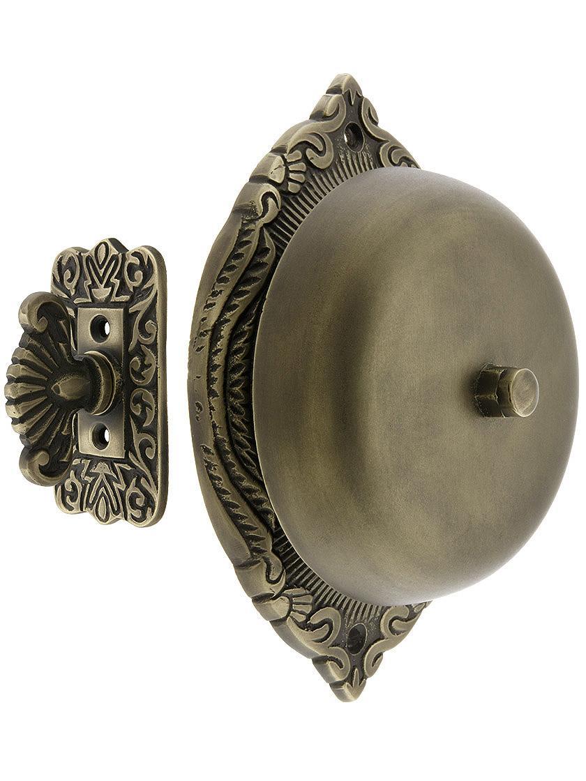 Doorbells & Knockers |   Transitional Victorian Mechanical Door Bell In Solid Brass Doorbells & Knockers Antique Brass/Oil-Rubbed Bronze/Polished Brass