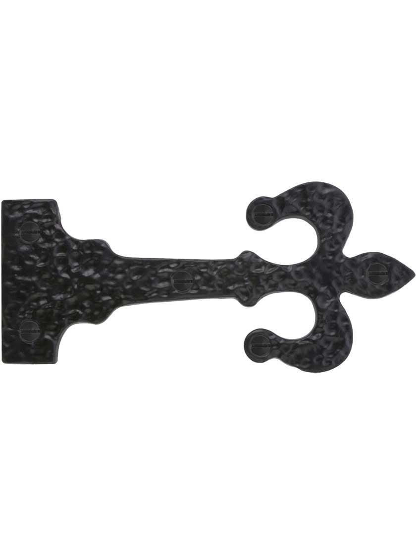 Dummy Hardware |   Heavy Cast Iron Dummy Strap With Fleur De Lis Design Dummy Hardware Dummy Hardware