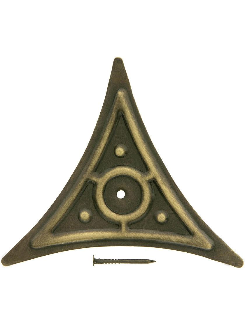 Dust Corners |   Decorative Brass Dust Corner With Choice of Finish Dust Corners Antique Brass/Oil-Rubbed Bronze/Polished Brass/Polished Nickel/Satin Nickel/Un-Lacquered Brass