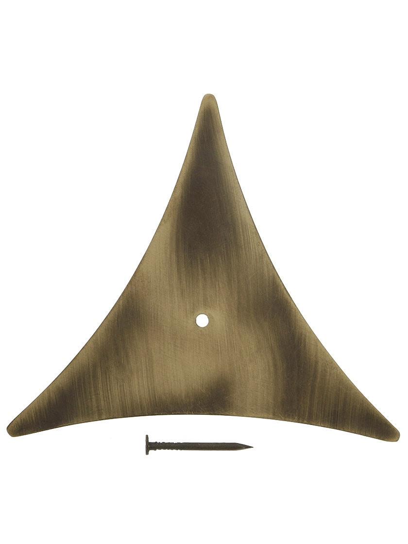 Dust Corners |   Plain Brass Dust Corner With Choice of Finish Dust Corners Antique Brass/Oil-Rubbed Bronze/Polished Brass/Satin Nickel/Un-Lacquered Brass