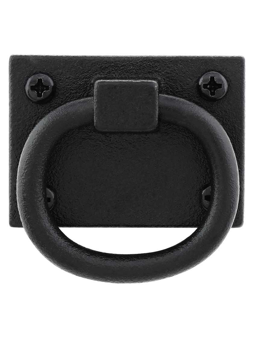 Fasteners |   Cast Iron Shutter Ring Pull With Black Primer Finish Shutter Hardware Fasteners