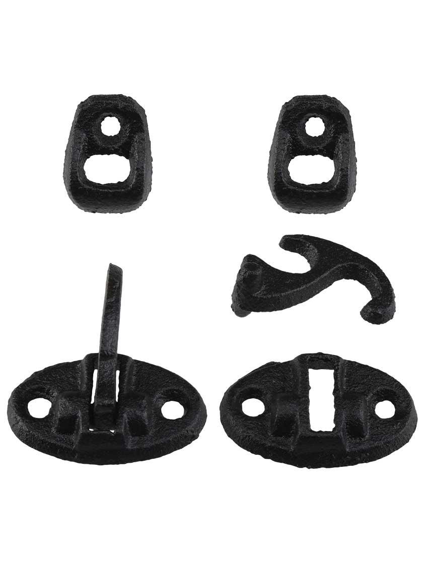 Fasteners |   Pair of Cast-Iron Sill Bermuda Shutter Fasteners Fasteners Fasteners