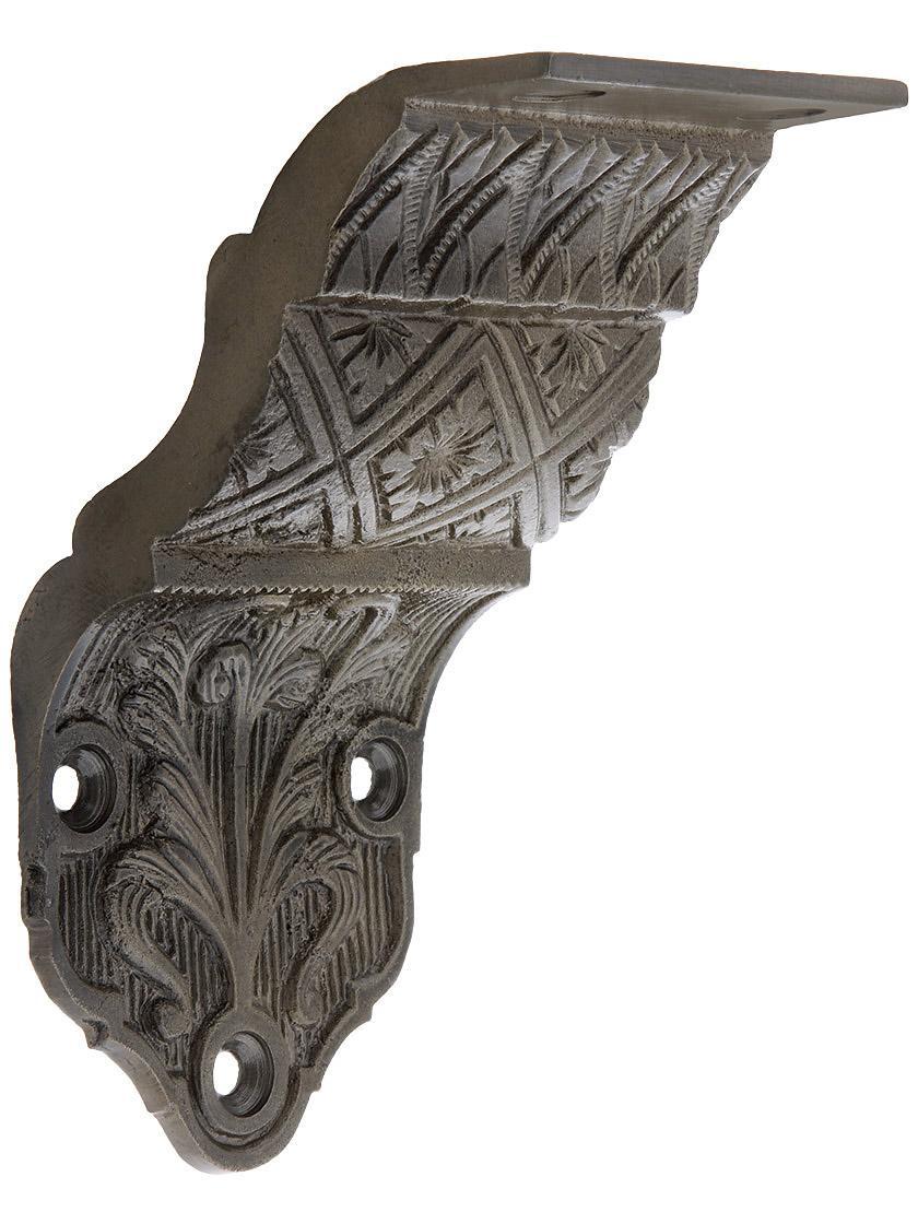 Handrail Brackets |   Ornate Victorian Cast Iron Handrail Bracket Handrail Brackets Antique Iron/Matte Black