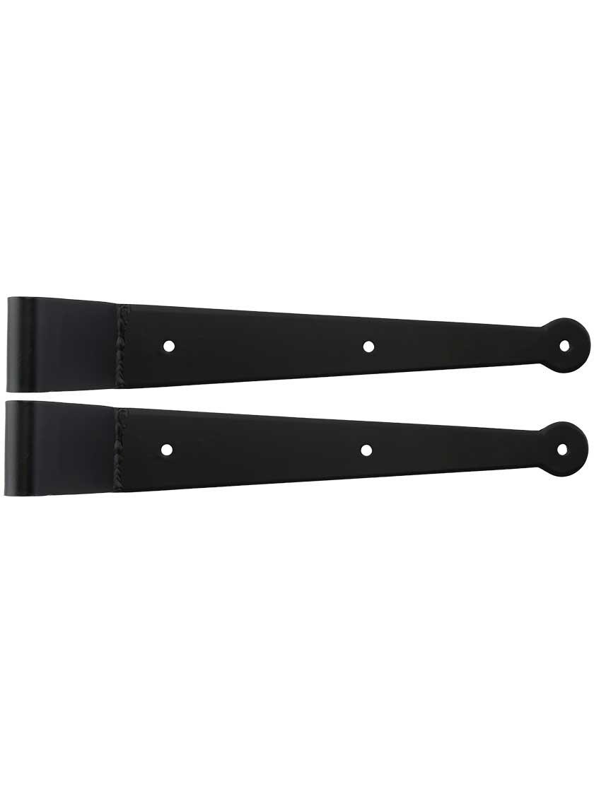 Hinge Parts |   Pair of 11 7/8-Inch Suffolk-Style Hinge Straps – 1 3/4-Inch Offset Hinge Parts Hinge Parts