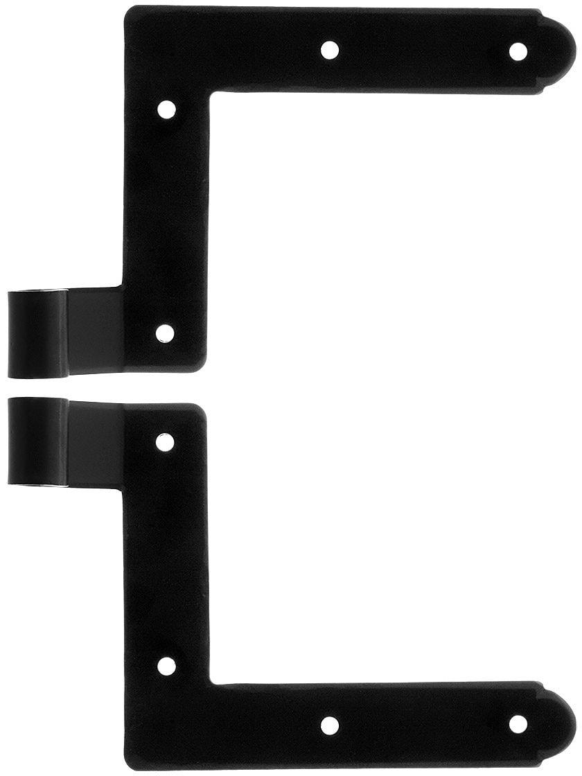 Hinge Parts |   Pair of Galvanized Steel New York “L” Hinge Straps With 1 1/4″ Offset Hinge Parts Hinge Parts