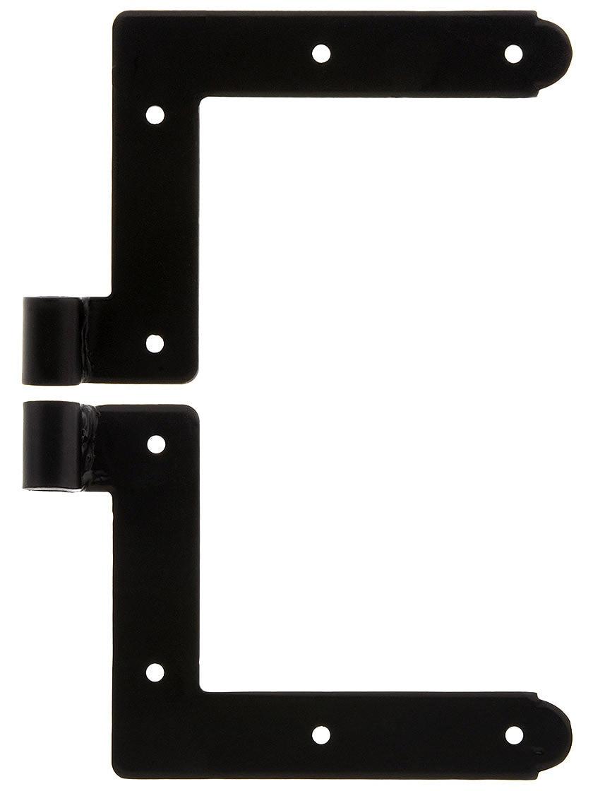 Hinge Parts |   Pair of Galvanized Steel New York “L” Hinge Straps With No Offset Hinge Parts Hinge Parts