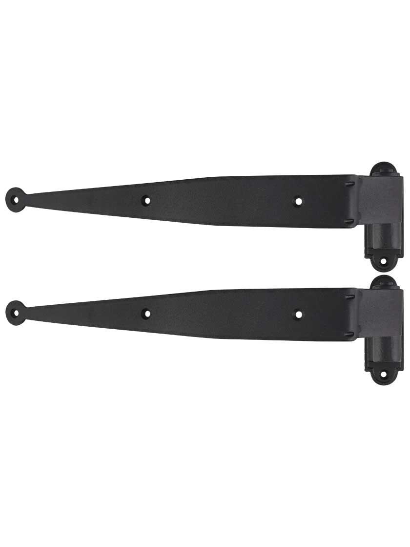 Hinge Sets |   Pair of 12″ Suffolk-Style Shutter Strap Hinges – 1 1/2″ Offset Hinge Sets Hinge Sets