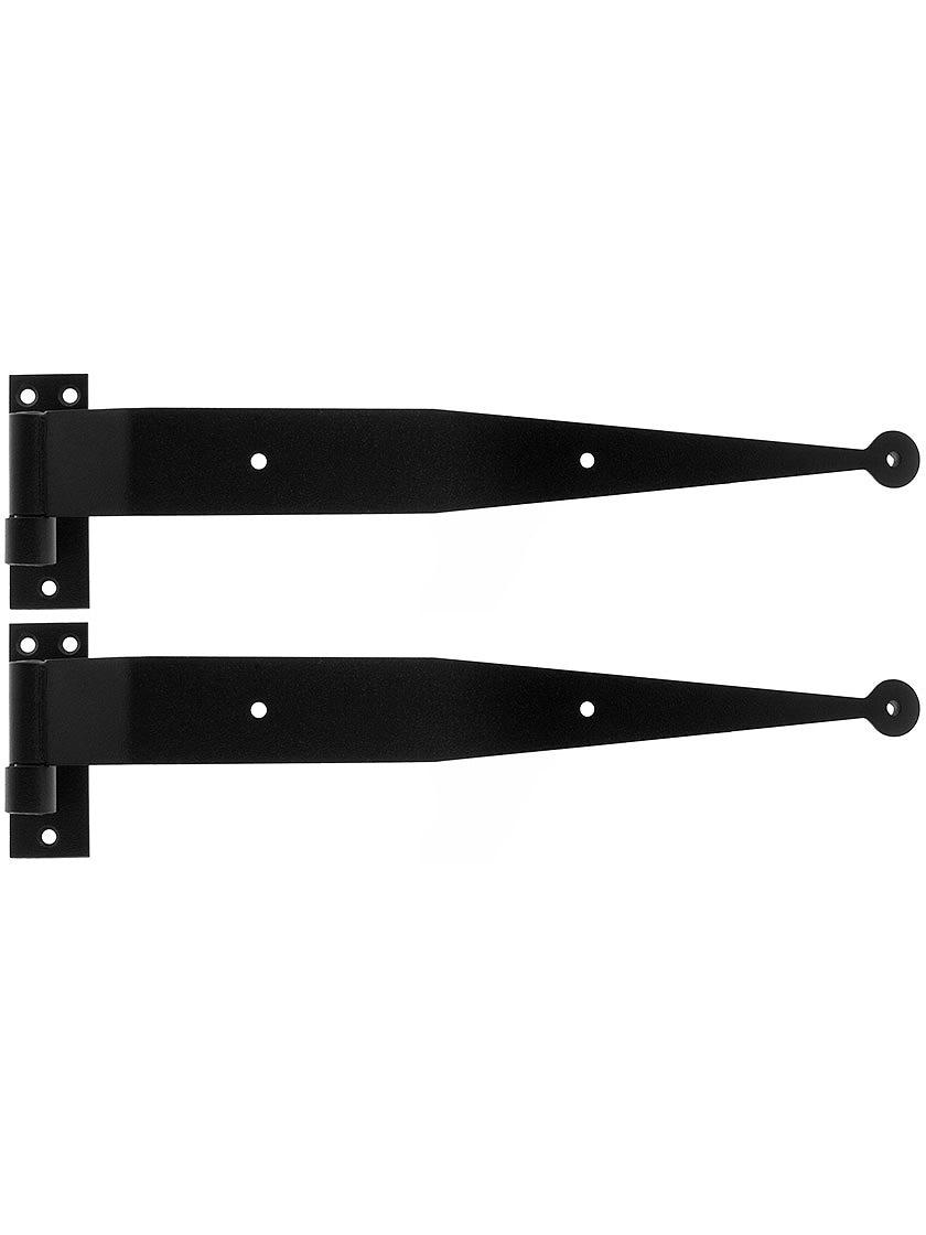 Hinge Sets |   Pair of 14″ Stainless Steel Strap Hinges with 2 3/4″ Throw Hinge Sets Hinge Sets