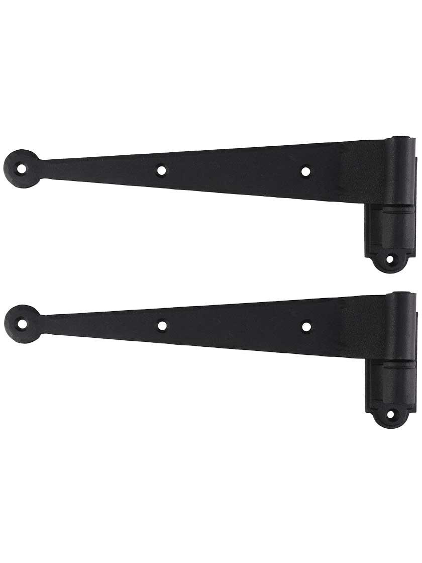 Hinge Sets |   Pair of 9 1/4″ Suffolk-Style Shutter Strap Hinges – 1″ Offset Hinge Sets Hinge Sets