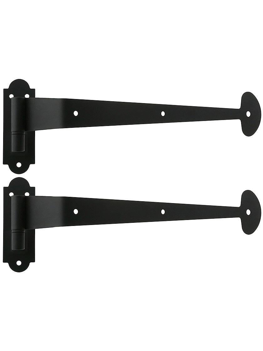 Hinge Sets |   Pair of Bean Tip Shutter Strap Hinges With 2 1/4-Inch Offset Hinge Sets Hinge Sets