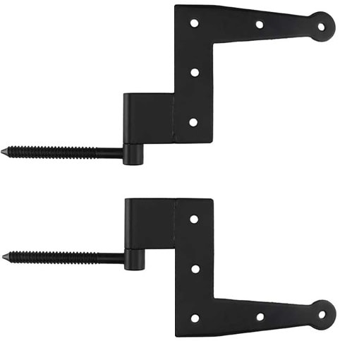 Hinge Sets |   Pair of Galvanized-Steel “L” Hinges with Lag Pintles – No Offset Hinge Sets Hinge Sets