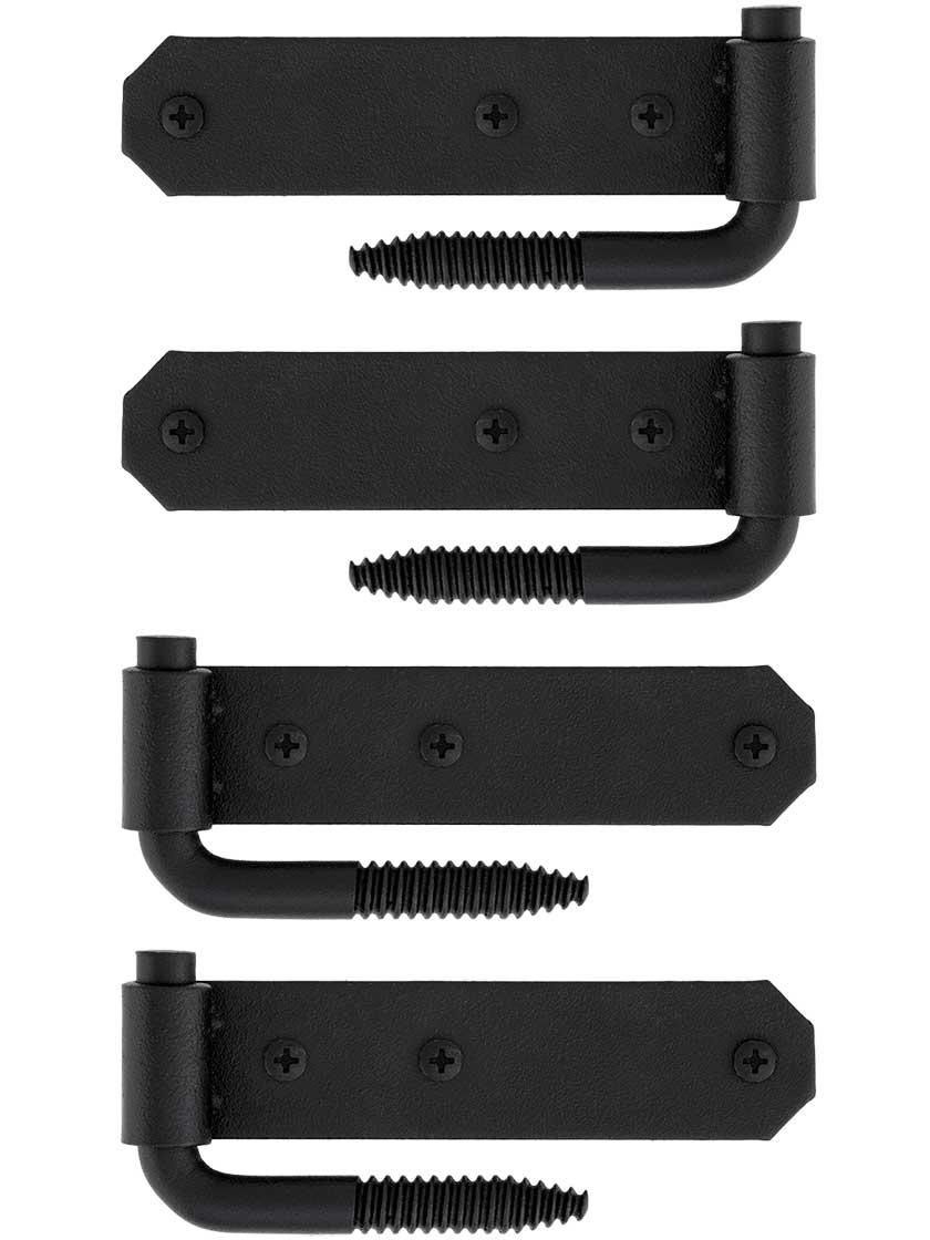 Hinge Sets |   Set of 4 1/8-Inch Connecticut Shutter Hinges – No Offset Hinge Sets Hinge Sets