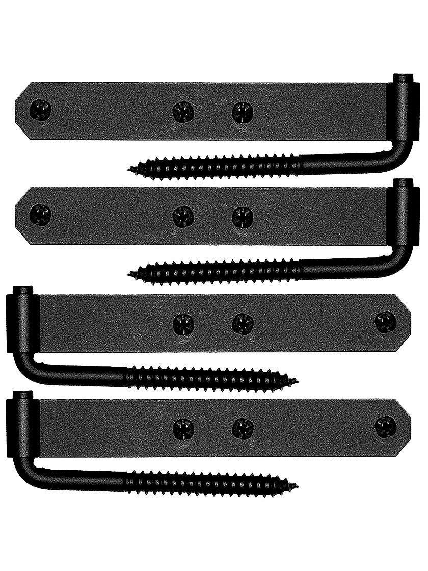 Hinge Sets |   Set of 6 1/4-Inch Connecticut Style Shutter Hinges Flush Mounted Hinge Sets Hinge Sets