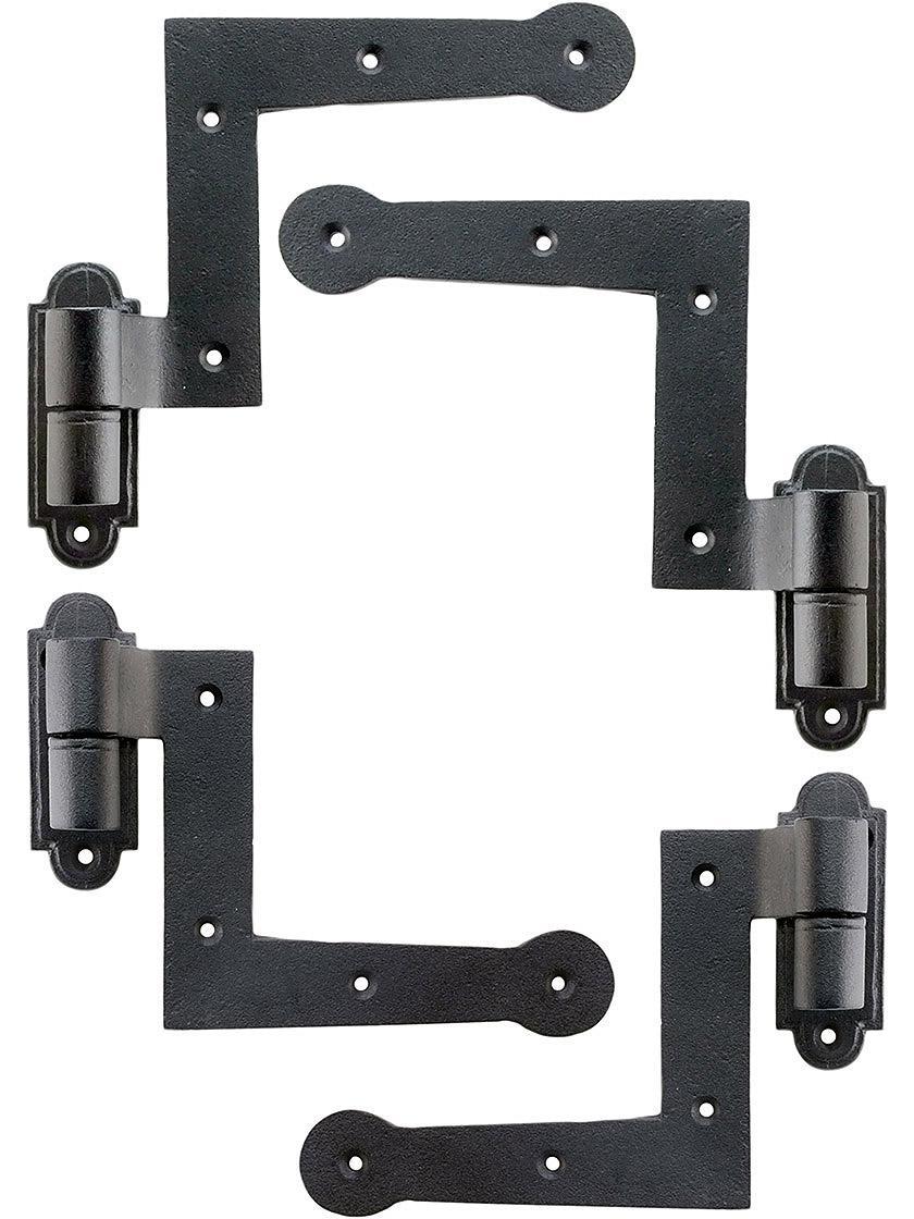 Hinge Sets |   Set of Cast Iron New York Style Shutter Hinges With 1 1/2″ Offset Hinge Sets Hinge Sets