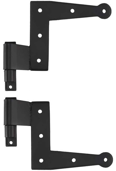 Hinge Sets |   Set of Suffolk Style Stainless-Steel “L” Hinges with Narrow Plate Pintles – 3/4″ Offset Hinge Sets Hinge Sets