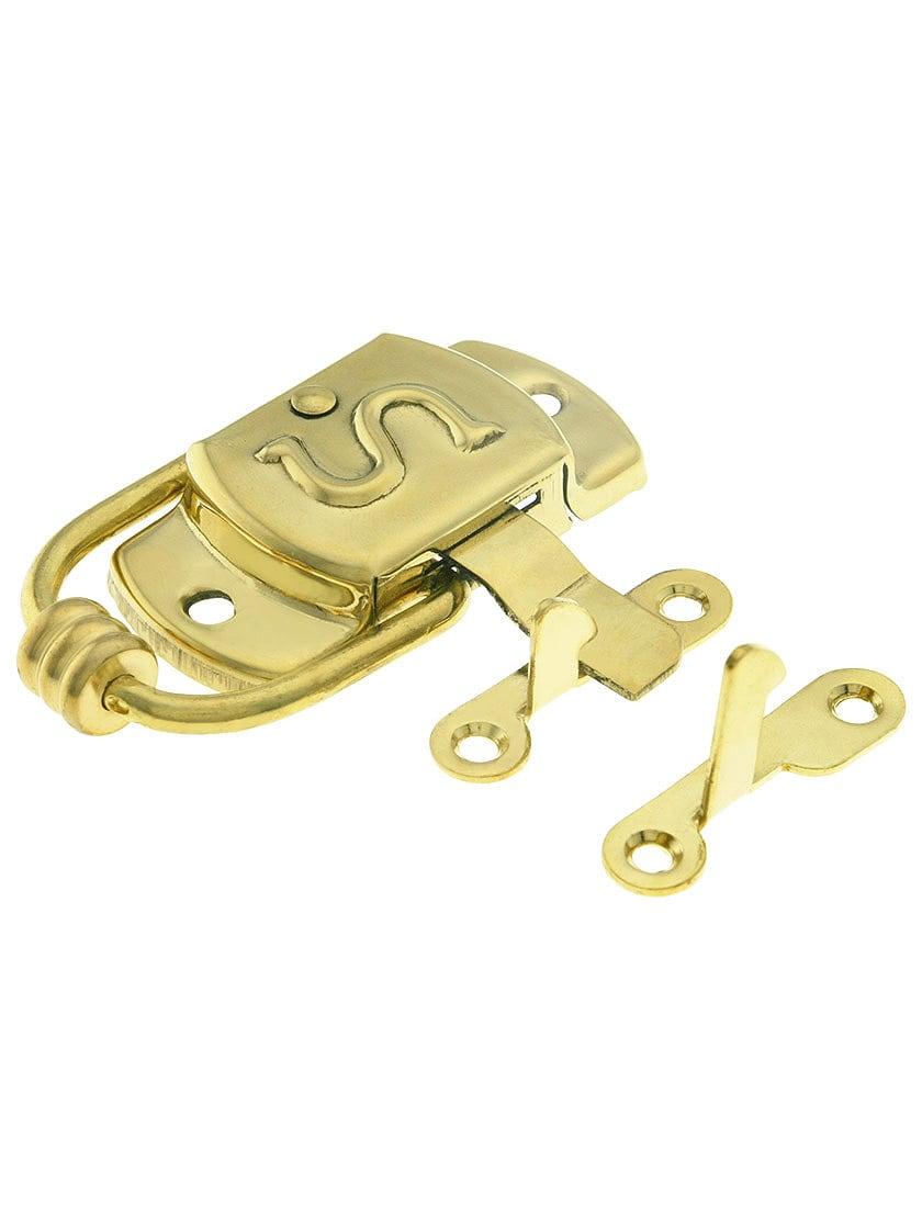 Hoosier Hardware |   Solid Brass Left-Hand S Hoosier Latch Hoosier & Ice Box Hoosier Hardware