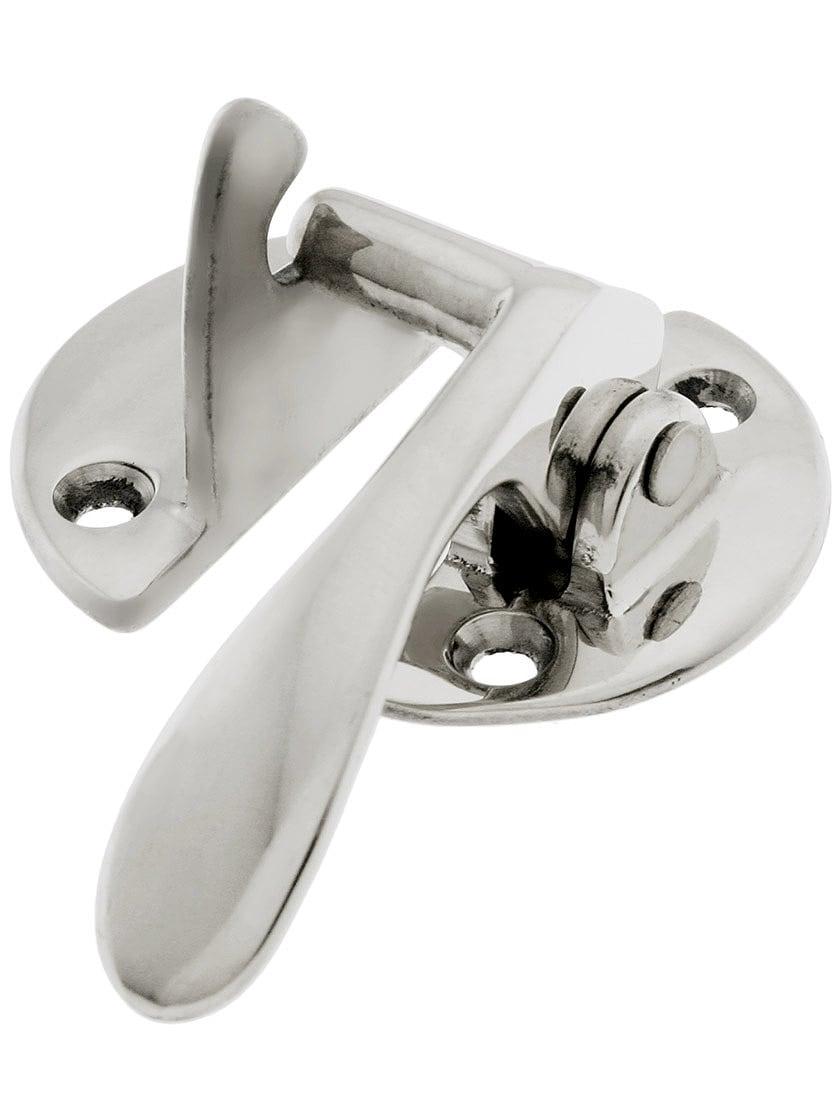 Hoosier Hardware |   Solid Brass Right Hand Flush Hoosier Latch Hoosier & Ice Box Hoosier Hardware