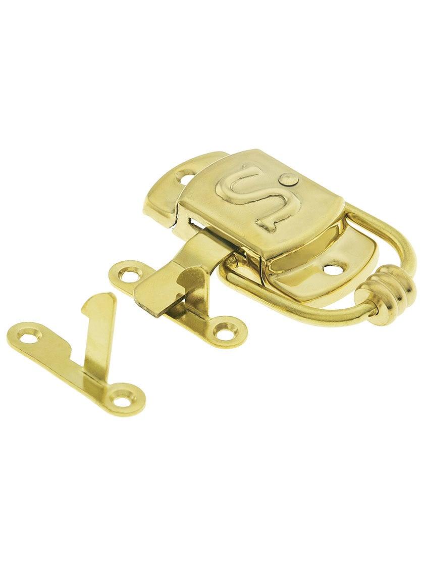 Hoosier Hardware |   Solid Brass Right-Hand S Hoosier Latch Hoosier & Ice Box Hoosier Hardware