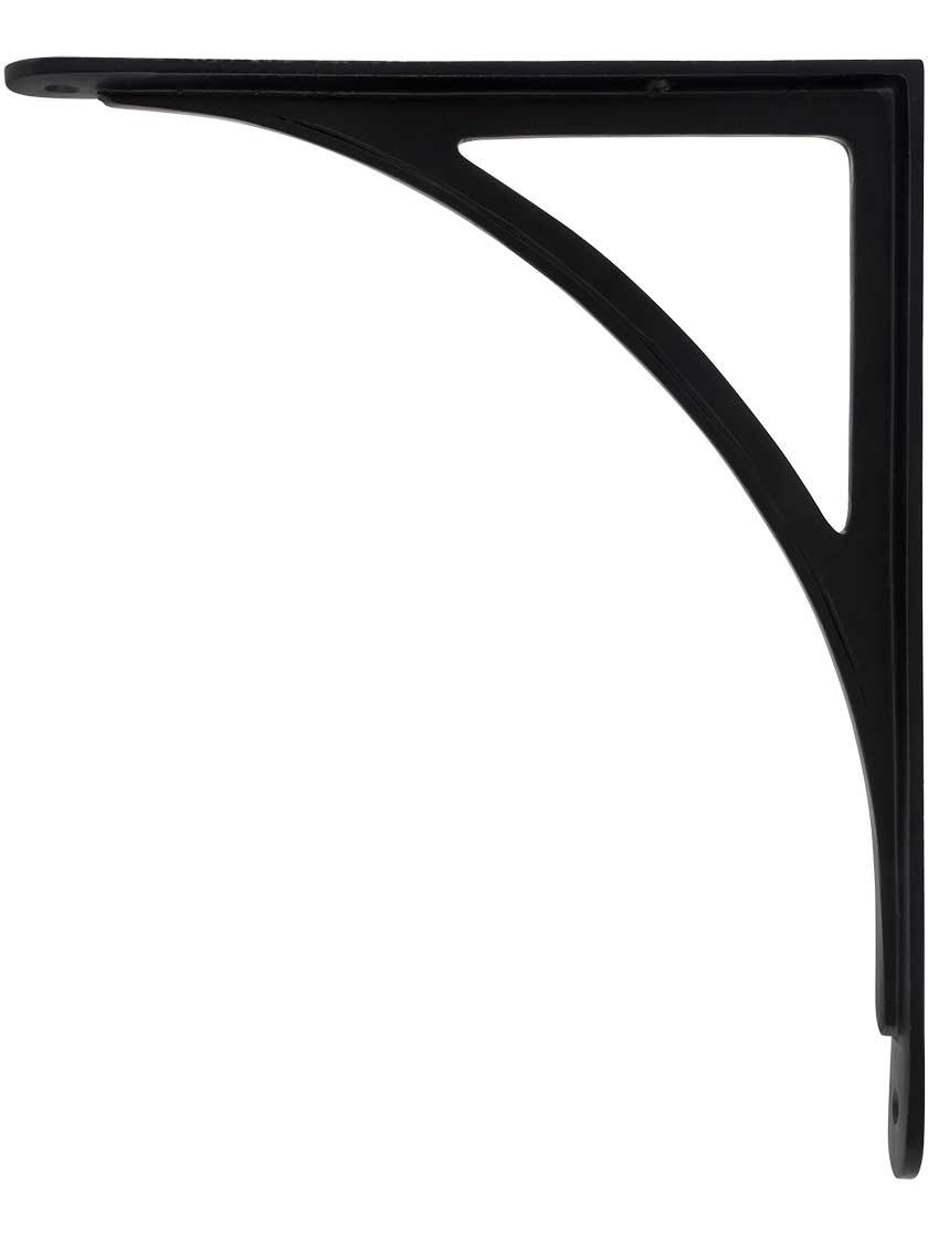 Iron |   Arched Cast-Iron Shelf Bracket – 10 3/4 x 8 3/4-Inch Iron Antique Iron/Matte Black