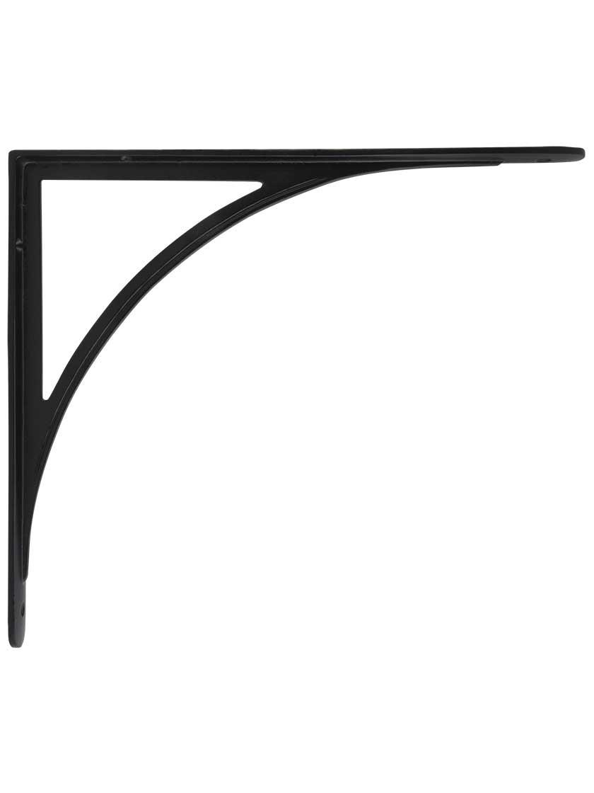 Iron |   Arched Cast-Iron Shelf Bracket – 13 3/4 x 11 7/8-Inch Iron Antique Iron/Matte Black