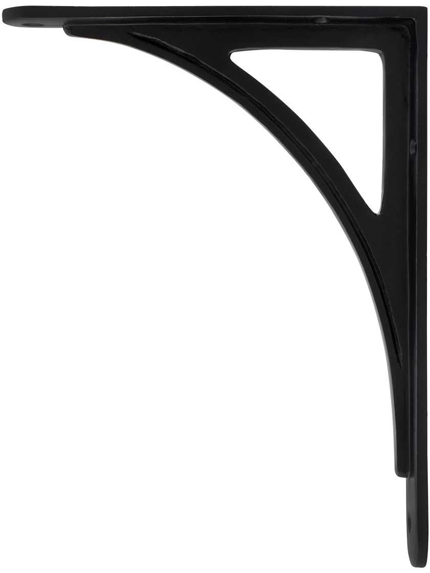 Iron |   Arched Cast-Iron Shelf Bracket – 8 1/8 x 6 1/8-Inch Iron Antique Iron/Matte Black