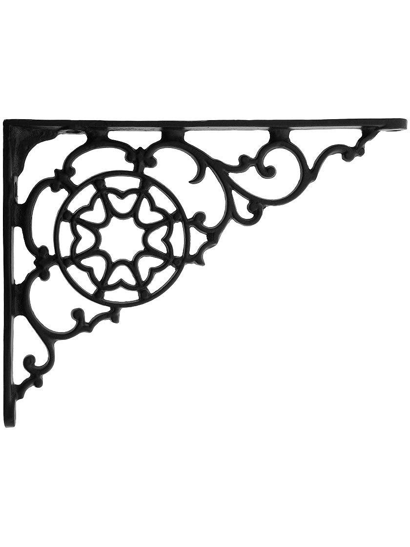 Iron |   Black Iron Decorative Shelf Bracket 5 7/8″ x 7 7/8″ Iron Iron