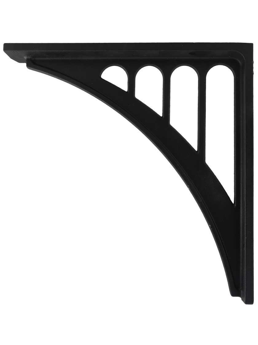 Iron |   Cast Aluminum Bridge-Style Shelf Bracket Iron Iron