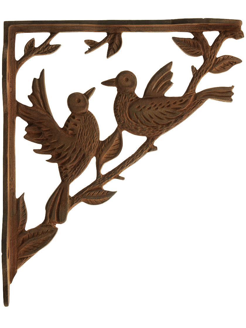 Iron |   Dancing Birds Cast Iron Shelf Bracket – 8 5/16″ x 7 1/8″ Iron Iron