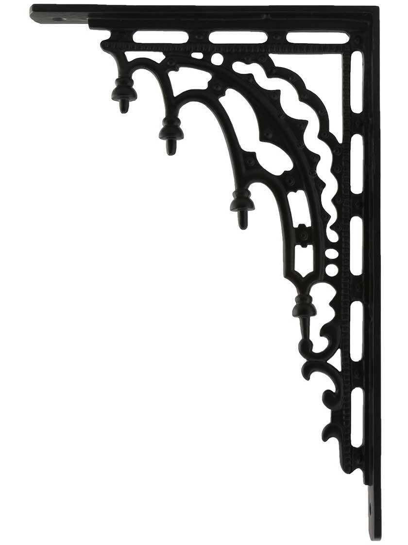 Iron |   Gothic Revival Iron Bracket – 12 1/8″ x 8 1/8″ Iron Iron