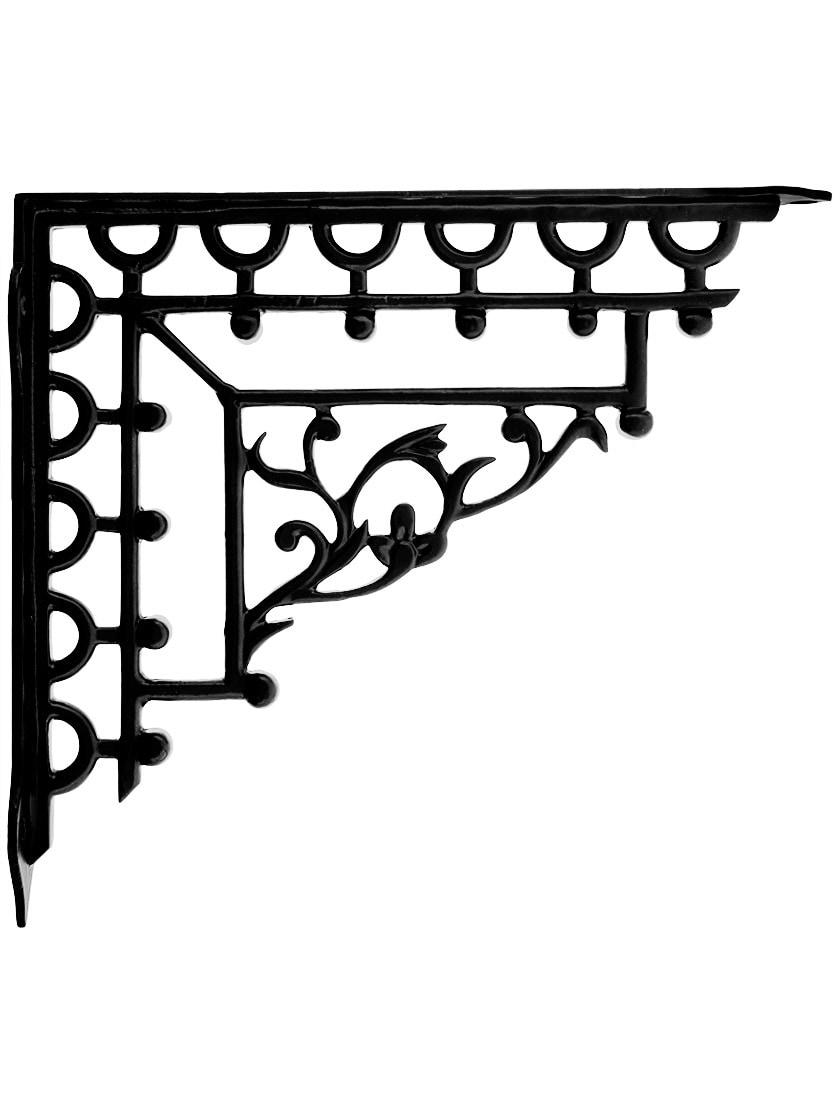 Iron |   Lace Pattern Cast Iron Shelf Bracket – 9″ x 10 1/8″ Iron Iron