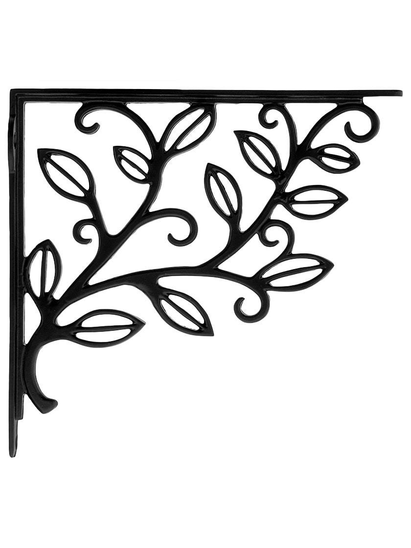 Iron |   Leafy Branch Cast Iron Shelf Bracket – 7 1/8″ x 8 3/16″ Iron Iron