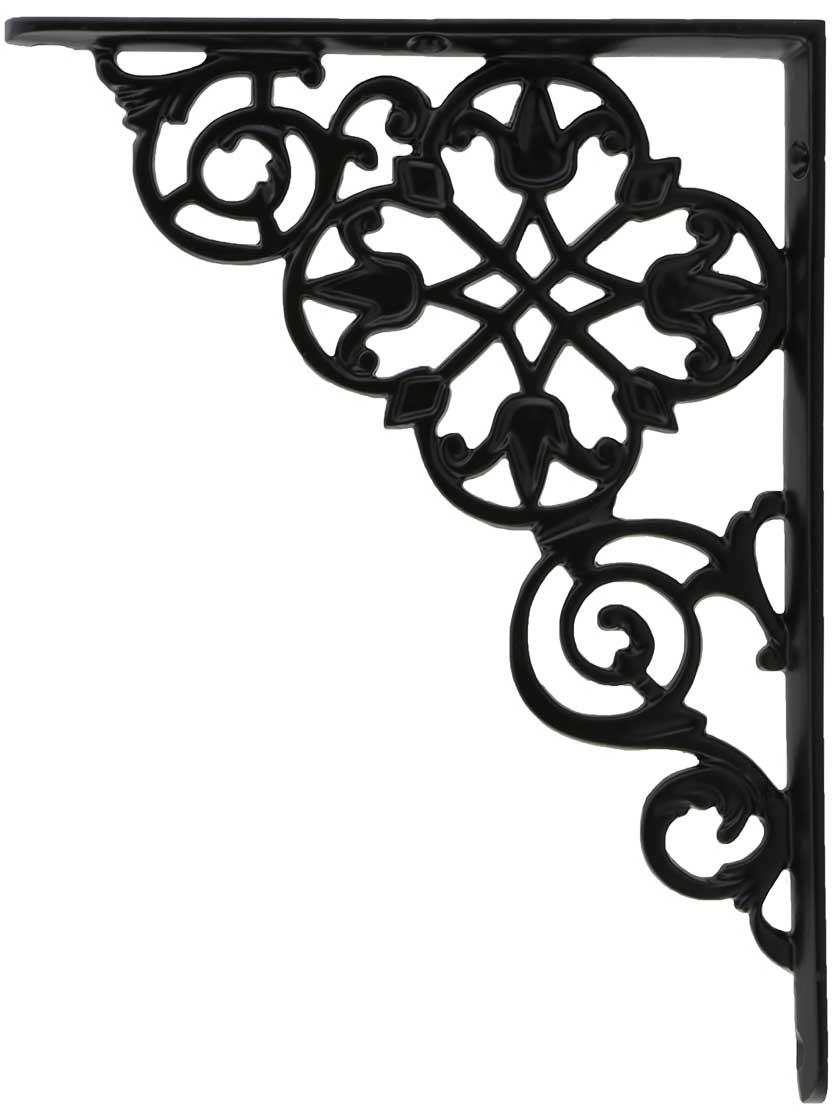 Iron |   Medium Pennsylvania-Dutch Shelf Bracket – 8 3/8″ x 6 3/8″ Iron Iron