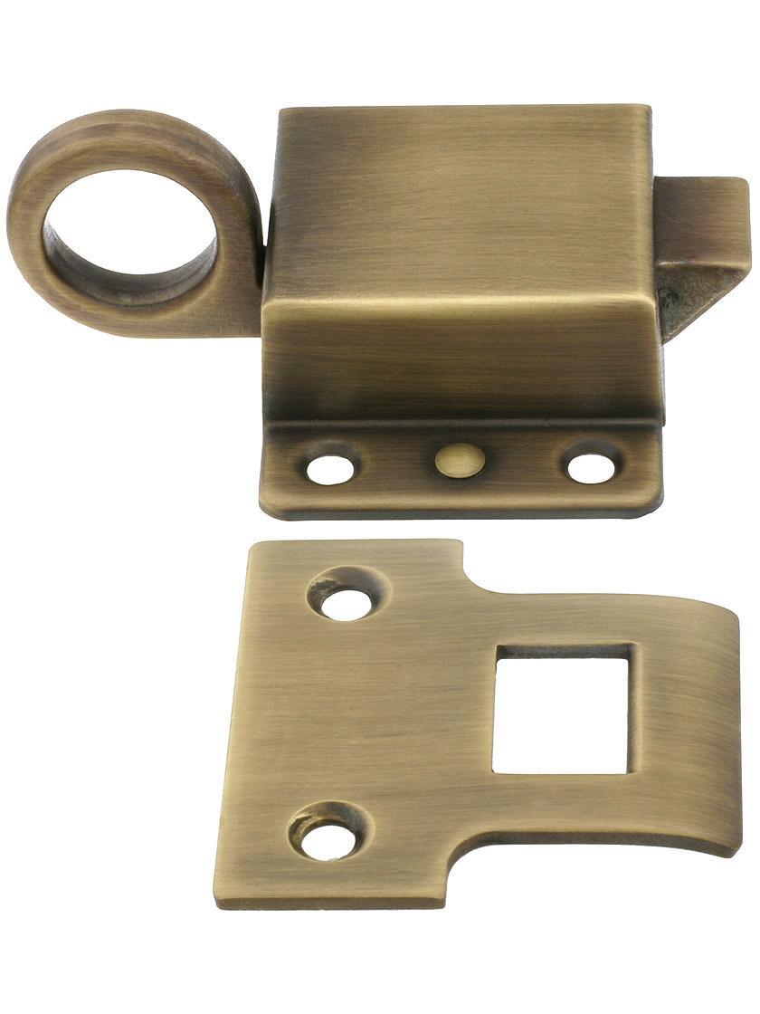 Latches |   Solid Brass Transom Window Latch In Antique By Hand Latches Latches